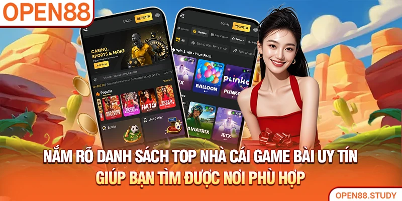 Nắm rõ danh sách top nhà cái game bài uy tín giúp bạn tìm được nơi phù hợp